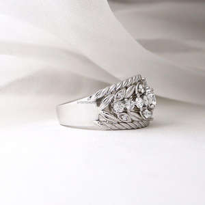 IGI/GIA Lab Grown Cut Diamond Vintage 14K Oro amarillo Unisex Boda/Aniversario/Anillo de fiesta para compromiso - Product Image 2