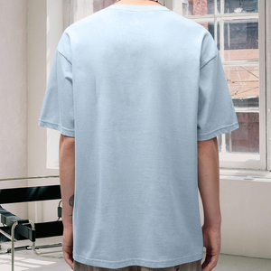 เสื้อยืดสตรีทแวร์ทรงโอเวอร์ไซส์ น้ำหนักเบา พิมพ์ลายกราฟิกคุณภาพสูง โลโก้สั่งทำพิเศษ ผ้าฝ้าย สำหรับผู้ชาย - Product Image 3