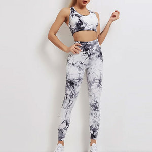 Ensemble de yoga pour femmes de haute qualité, personnalisable, à bas prix, extensible, couleur unie - Product Image 4