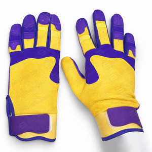High Quality Customized Color Leather Baseball Softball Batting Gloves Comfortable Durable Ambidextrous Professional Use - Product Image 2