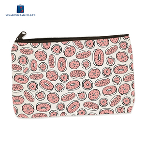 Fashion Canvas Cosmetic Zipper Pouch Unisex Vina Long Bag Print or Custom Factory Direct Wholesale Supply - Product Image 5