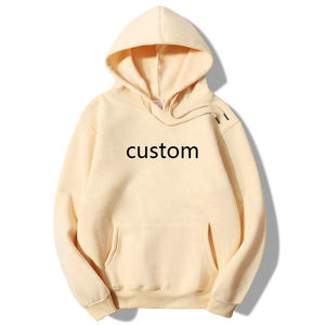 Sudadera con Capucha Unisex Personalizada de Felpa, Mezcla de Algodón Suave, Ropa de Invierno, Estilo Casual Urbano, Logotipo Bordado en la Parte Delantera, Forro Transpirable - Product Image 1