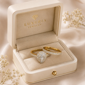 Anillo de Compromiso Clásico de Oro Amarillo de 10 Quilates con Diamante Redondo de 0.48 Quilates y Diamante Baguette de 0.04 Quilates para Boda y Aniversario - Product Image 5