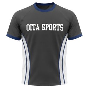 Unisex Charcoal Gray White Sublimation Netball Shirt Polyester Short Sleeve Crewneck <b>Athletic</b> Sports Wear Side Panel Training Ap - Product Image 1