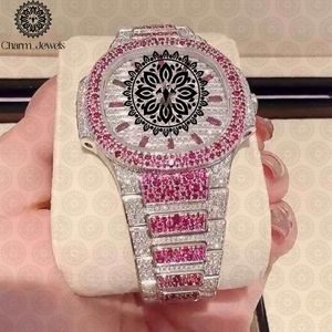 Montre de luxe pour homme Charm_Jewels, bracelet en acier inoxydable, mouvement mécanique analogique, cadran de 40 mm, boîtier en cristal saphir, date automatique, étanche - Product Image 3