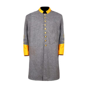 Abrigo estilo Frock negro clásico de reproducción americana, auténtico abrigo estilo Frock de reproducción americana del siglo XIX - Product Image 4