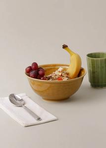 ชามเซรามิกเคลือบน้ำผึ้งอุ่น ดีไซน์ทรงกลมคลาสสิก ผิวเรียบเนียน ปลอดภัยสำหรับอาหาร แข็งแรง ทนความร้อน เหมาะสำหรับซุปและข้าว - Product Image 3