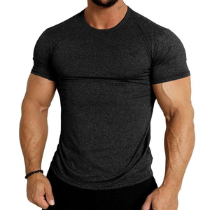 T-shirt de sport de haute qualité en gros, maillot de compression moulant pour musculation, personnalisable avec marque privée, haut de sport pour homme - Product Image 6