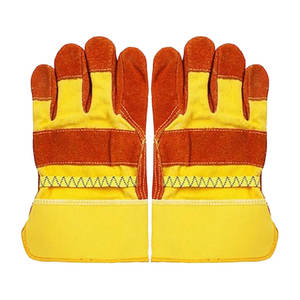 Guantes de Seguridad Industriales Resistentes al Calor, Personalizados, de Cuero Reforzado para Soldadura - Product Image 5