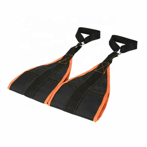 Custom Logo Heavy Duty Ab Straps with Steel Hooks, Adjustable Support for Gym, Core Workouts, Weightlifting - Product Image 3