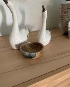 Bol de service en bois en forme de cœur, style antique, écologique, bol en bois frais, bol à fruits en bois d'acacia, cadeaux de la Saint-Valentin, bol en bois - Product Image 2