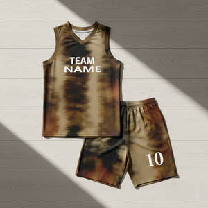 Ensemble de maillots de basketball réversibles personnalisables pour hommes et enfants, design vierge, avec logo sur mesure - Product Image 1