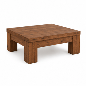 Solid Teak Outdoor Lounge <b>Bench</b> with Coffee <b>Table</b> Patio Furniture for Resort Villa Hotel Balcony - Product Image 3