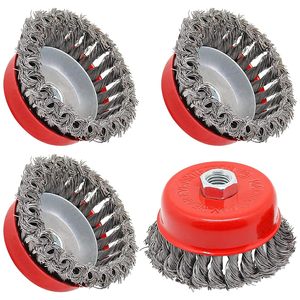 Steel <b>Wire</b> Wheel Eco-Friendly Chimney Cleaning <b>Brush</b> with Plastic Handle - Product Image 3