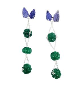 สเตอร์ลิงเงิน925ที่กำหนดเองผู้ผลิตผู้ค้าส่งที่ทำด้วยมือ Unisex ผู้หญิงต่ำ MOQ ราคาไม่ซ้ำกันสง่างามต่างหูพลอยธรรมชาติ - Product Image 1