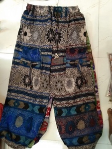 2024 femmes hiver mode respirant acrylique laine multicolore pantalons décontractés/pyjamas en gros de l'inde pour l'été - Product Image 5