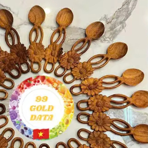 ช้อนไม้ทำมือรูปดอกไม้ อุปกรณ์ครัวจากธรรมชาติ ผู้ผลิตเวียดนาม ขายส่งจำนวนมาก ส่งออก - Product Image 4