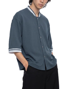 Maillot de baseball personnalisé avec logo, chemise streetwear oversize, maillot de baseball vintage à boutons, t-shirt pour homme et femme, coupe ample - Product Image 6