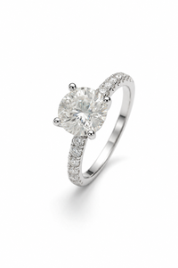 Anillo de Moissanita en Plata de Ley 92.5 KLSR-12096 - Product Image 1