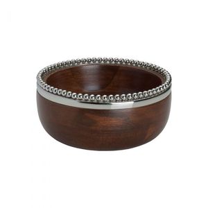 Bol de service métallique avec support en forme de feuille, décoration élégante pour la table, vaisselle haut de gamme pour la maison et l'hôtellerie - Product Image 4