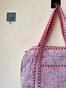 Bolso Tote Bohemio Acolchado de Color Sólido, Ligero, de Gran Capacidad, de Algodón, para Mujer, para Todas las Temporadas, Vertex - Product Image 5