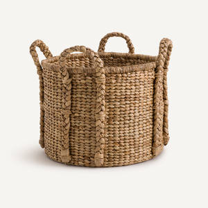 Cestas de jacinto de agua de primera calidad para almacenamiento y decoración, proveedor de cestas naturales. - Product Image 6