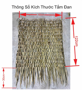 Toiture en feuilles de palmier naturelles, panneaux de toiture en feuilles de palmier du Vietnam, toiture en feuilles de palmier pour hôtel de plage, construction écologique - Product Image 5