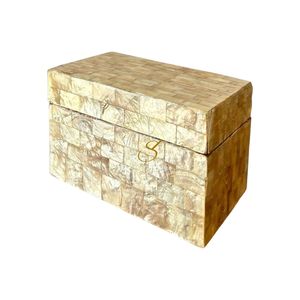 Vintage Boho Capiz Shell Trinket <b>Box</b> Tessellated Handmade Decorative Storage <b>Box</b> <b>Keepsake</b> Jewelry Organizer Gift <b>Box</b> Wholesale - Product Image 1