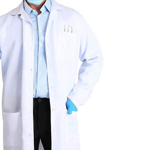 Bata de Laboratorio Blanca Ligera para Hombre, Talla Grande, para Uso Médico Diario, con Detección de Agujas, Material de Alta Calidad - Product Image 5