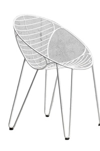 Sillón Moderno con Estructura Metálica, de Lujo, para Jardín, Hogar, Balcón, Restaurante, Cafetería, Interior y Exterior - Product Image 3