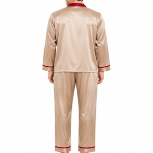 Pyjama en satin pour homme, satin de qualité supérieure, confort luxueux, tissu doux, style élégant, vêtements de nuit légers pour homme - Product Image 2