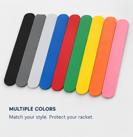 Protection de cadre de padel en fibre de carbone, logo personnalisé, prix bas, bande de protection universelle, protection de bord durable pour raquette de padel