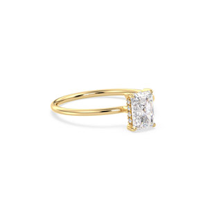 Anillo REYES, Diseño Clásico Más Vendido, Plata de Ley 925, Corte Radiante, Moissanita de 1.04 Quilates, para Mujer, Anillo de Lujo para Regalo de Boda - Product Image 3
