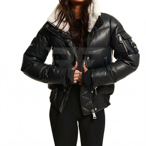 เสื้อโค้ทพัฟเฟอร์ผู้หญิงแบบมีปกตั้ง ซ้อนชั้นได้ รุ่นปี 2026 รับสั่งทำปักโลโก้ เสื้อผ้าผู้หญิง แจ็คเก็ตพัฟเฟอร์หนา - Product Image 1