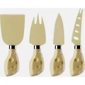 Ensemble de couteaux à fromage en métal de qualité supérieure pour l'hôtellerie, collection durable pour la découpe du fromage destinée aux restaurants - Product Image 1