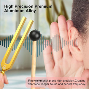 Ensemble de diapasons Solfège 174Hz–963Hz en alliage d'aluminium, instrument musical de guérison parfaite, fournisseur en gros - Product Image 3