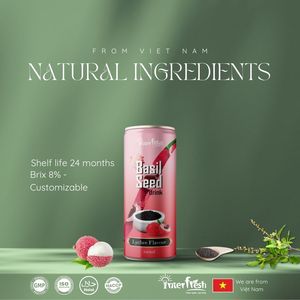 320ml Interfresh Vietnam fabricante albahaca semilla bebida lichi sabor filtrado procesado - Product Image 3