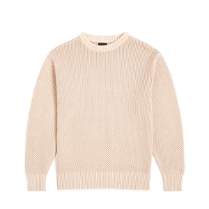 เสื้อสเวตเตอร์ไหมพรมผู้ชายสีพื้นพรีเมียม ลดราคาพิเศษ แขนยาว 100% อะคริลิก ใส่ได้ในฤดูใบไม้ร่วง ความหนาปานกลาง - Product Image 1
