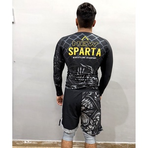 Maillot de combat personnalisé anti-UV respirant par sublimation pour MMA BJJ Grappling – Vente en gros, Fabricant OEM, Faible MOQ, Impression intégrale - Product Image 5