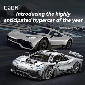 Nouvel ensemble de construction MOC-C61503W : Voiture de sport technique, hypercar, véhicule rapide, briques de puzzle, jouet éducatif, cadeau de Noël pour enfants - Product Image 3