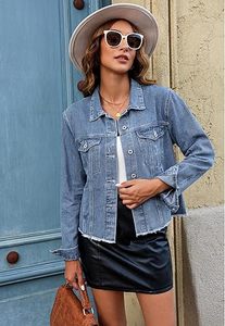 Veste en jean pour homme, 100% coton, logo personnalisé, haute qualité, respirante, écologique, séchage rapide, pour usage extérieur, vente en gros - Product Image 3