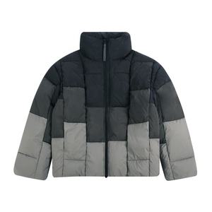 OEM Custom <b>Men</b> Winter Streetwear Puffer Jacket Stand Collar Cotton Windproof Warm Down Coat - Product Image 1