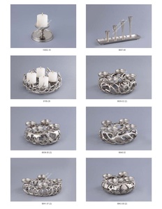 Support de bougie décoratif en métal pour 4 bougies chauffe-plat, base style bois de cerf, résistant à la chaleur, fait main, design moderne, pot à bougie de Noël - Product Image 3