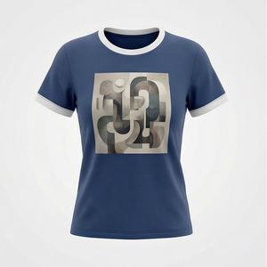 Nueva Llegada, Camisa de Oficina para Mujer, Primavera Otoño, Moda, Estampado Moderno, Vestido Informal para Dama, 240 g/m², 100% Algodón Satinado con Lentejuelas - Product Image 1