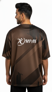 Camiseta de Hombre, Holgada, Sublimada, Estilo Urbano Informal, Corte Regular, Cómoda, Transpirable, Antiarrugas, de Poliéster/Algodón - Product Image 4