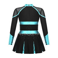 Costume de pom-pom girl pour femmes et filles, uniforme de cheerleading pour adultes, ensemble 2 pièces, débardeur, jupe plissée, bicolore, léger, pour l'entraînement