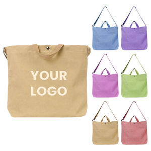 Sacs de courses en coton robustes en gros avec sacs fourre-tout réutilisables pour vêtements, livres, produits de vente au détail et applications commerciales - Product Image 1