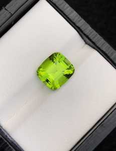Piedra preciosa de peridoto facetada natural, peridoto verde premium suelto para la fabricación de joyas - Product Image 6