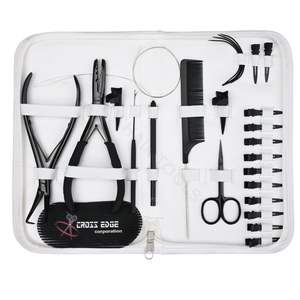 Kit complet d'outils pour extensions de cheveux Microlink avec pince à extensions de 7 pouces, outil de retrait de perles, peigne à queue et aiguilles courbées - Product Image 6