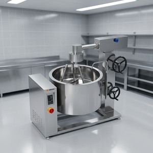 Chaudière à vapeur rotative à induction Amicook 380V/440V, modèle puissant pour cuisson industrielle, motorisée, antiadhésive, élégante - Product Image 5